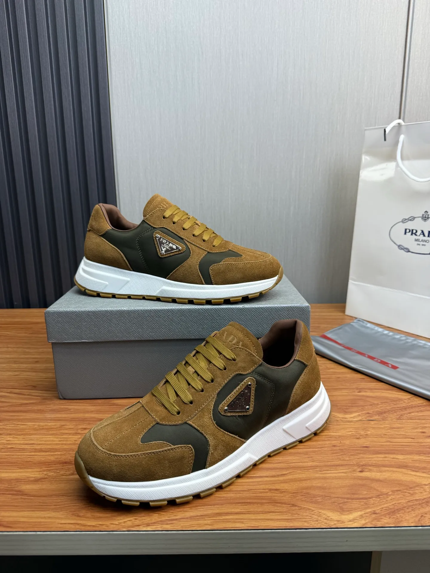 Men's shoes 560💰 [PRADA] Popular items in men's shoe counters, synchronized with the official website, 1 high-quality shipment ✔️Original cowhide + cowhide lining, 1🆚1 replica, original sole, 38-45 (45 customized, non-refundable)
